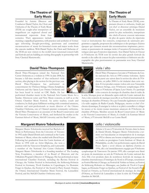 programme du festival 2011 - Music & Beyond