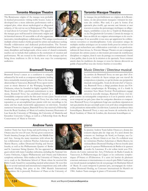 programme du festival 2011 - Music & Beyond