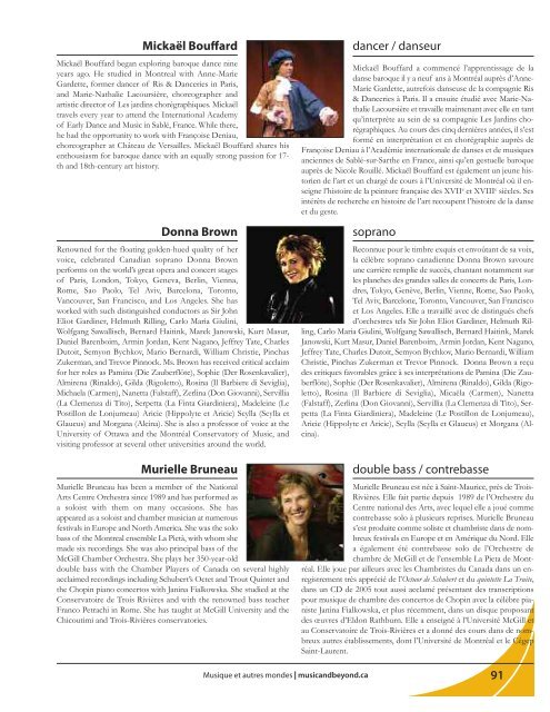 programme du festival 2011 - Music & Beyond