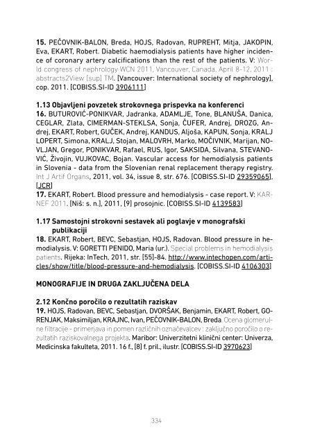 MFbiblioza2011.pdf - Medicinska fakulteta Maribor - Univerza v ...