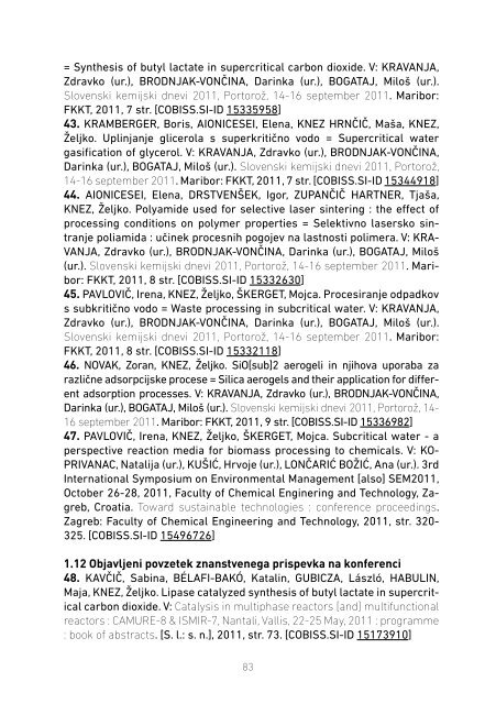 MFbiblioza2011.pdf - Medicinska fakulteta Maribor - Univerza v ...