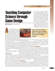Teaching computer science through game design - Computer