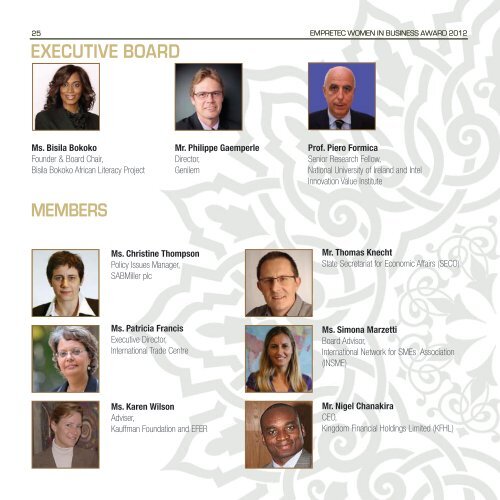 Empretec Women in Business Award 2012 publication - Unctad XI