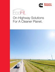 CES On-Highway Solutions For A Cleaner Planet - Cummins ...