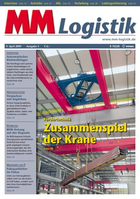 Zusammenspiel der Krane - MM Logistik - Vogel Business Media ...