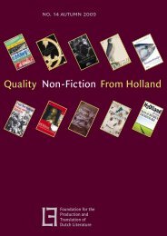 Quality Non-Fiction From Holland - Nederlands Letterenfonds