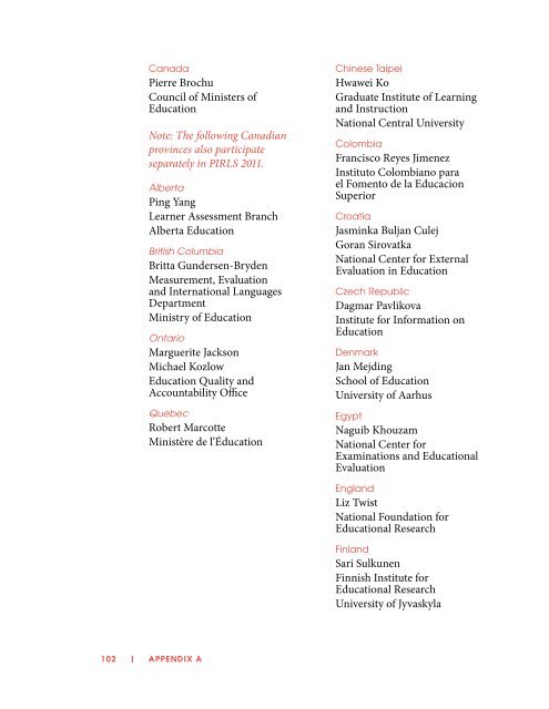 PIRLS 2011 Assessment Framework - Proj AVI