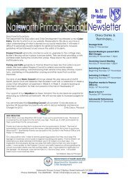 Newsletter 31st October - Nailsworth Primary School
