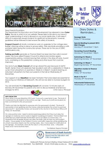 Newsletter 31st October - Nailsworth Primary School