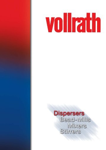 VOLLRATH - Dispersers - Paul Vollrath GmbH & Co KG