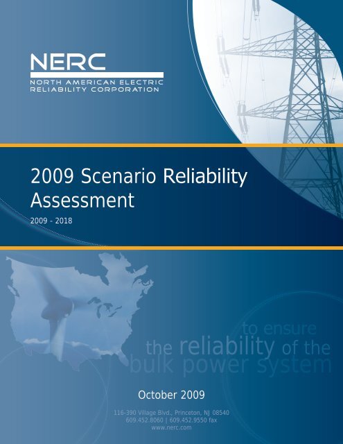 2009 Scenario Reliability Assessment - NERC