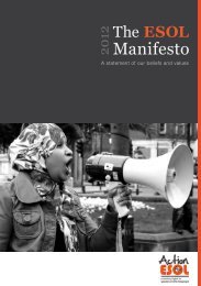 The ESOL Manifesto - UCU