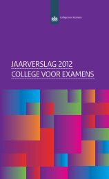 jaarverslag 2012 college voor examens