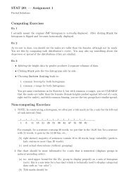 STAT 201 Ã¢Â€Â” Assignment 1 Computing Exercises ... - People.stat.sfu.ca