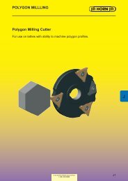 POLYGON MILLLING Polygon Milling Cutter - Horn USA