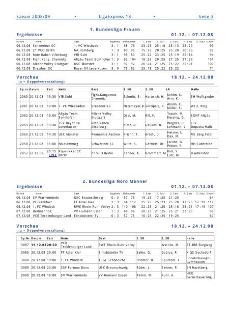 LigaExpress - DVL - Deutsche Volleyball Liga