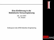 Eine EinfÃ¼hrung in die Statistische Versuchsplanung