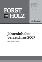 Jahresinhalts- verzeichnis 2007 - Bindereport