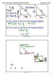 Angle of Elevation and Depression Notes.notebook