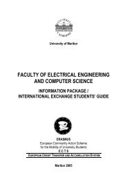 faculty of electrical engineering and computer science - FERI