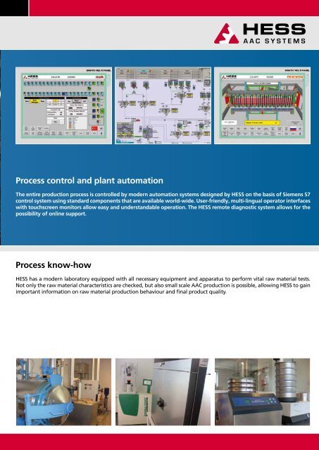 AAC Technology - Plants and Systems - HESS Group