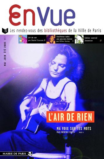 L'AIR DE RIEN - Paris BibliothÃ¨ques