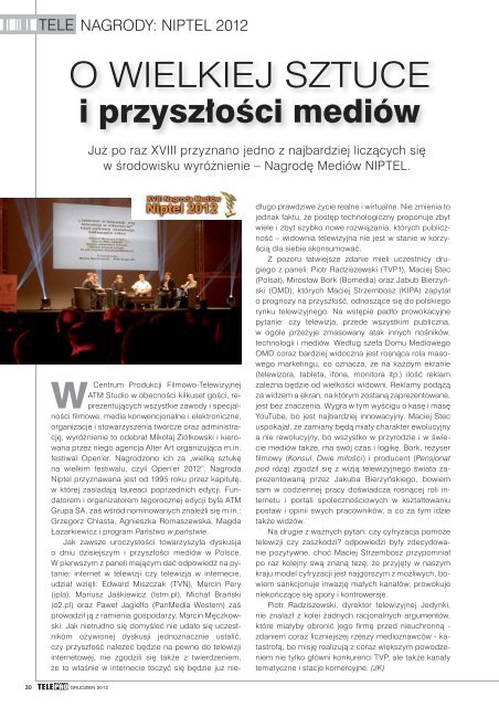 TELEPRO 12/2012 - PowrÃ³t do strony gÅÃ³wnej