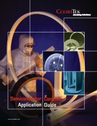 Semiconductor Manufacturing Application Guide - CoorsTek