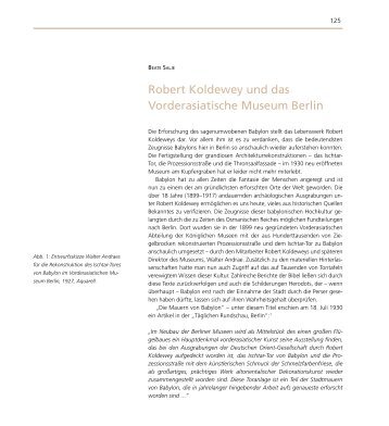 Robert Koldewey und das Vorderasiatische Museum Berlin