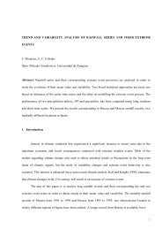 Trend and variability analysis of rainfall series and - Departamento ...