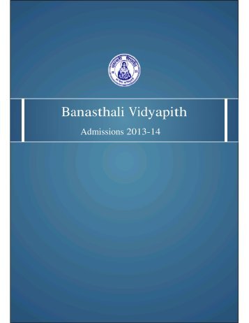 Banasthali Vidyapith - Banasthali University