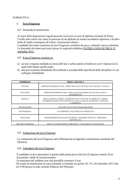 scarica il manifsto (pdf) - Accademia di Belle Arti di Carrara