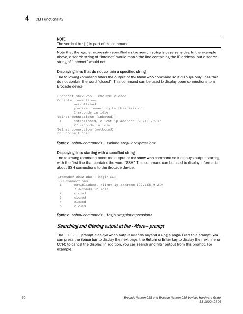 Brocade Netiron CES and Brocade Netiron CER Devices Hardware ...