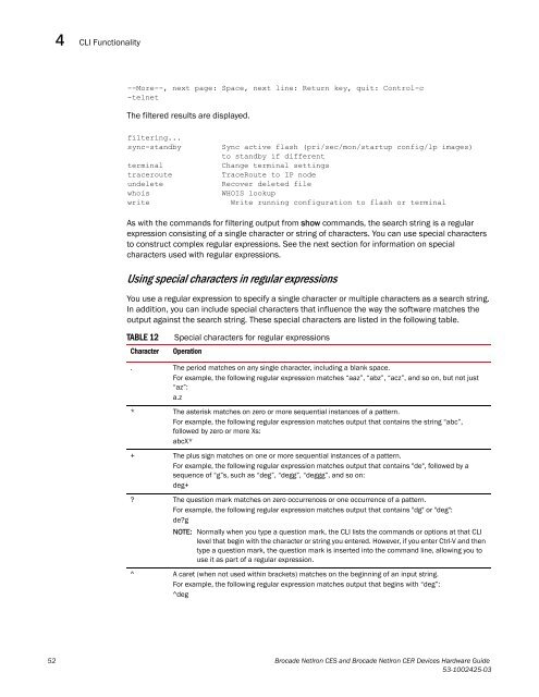 Brocade Netiron CES and Brocade Netiron CER Devices Hardware ...