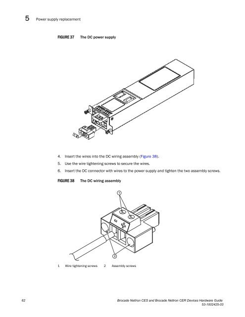 Brocade Netiron CES and Brocade Netiron CER Devices Hardware ...