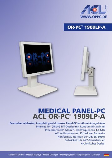 MEDICAL PANEL-PC ACL OR-PCÂ® 1909LP-A - Home - SEC Medical