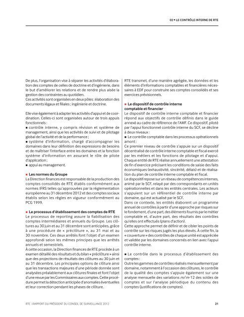 Rapport annuel 2012 - RTE