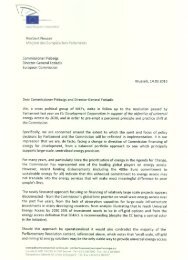 Letter to Commissioner Piebalgs and Director ... - Keith Taylor MEP