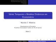 Séries Temporais e Modelos Dinâmicos em Econometria