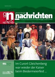 Im Curort Gleichenberg war wieder der Kaiser beim Biedermeierfest ...