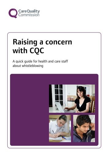 Raising a concern with CQC - Nursing and Midwifery Council