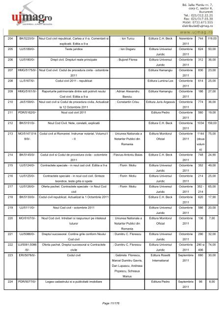 CATALOG GENERAL - UJmag