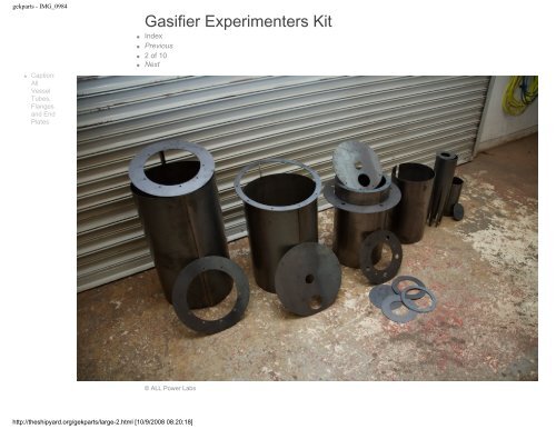 Gasifier Experimenters Kit