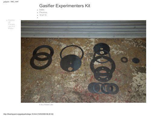 Gasifier Experimenters Kit