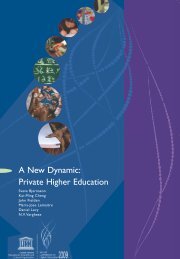 A New Dynamic: Private Higher Education