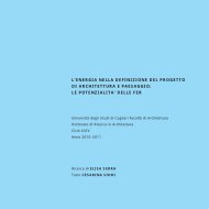 l'energia nella definizione del progetto di architettura e paesaggio