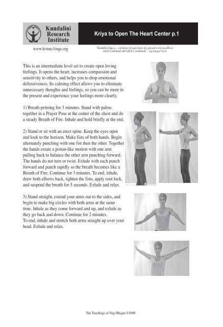 Kriya to Open The Heart Center p.1 - Pinklotus
