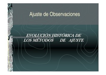 Ajuste de Observaciones - ETSI Topografia (UPM)