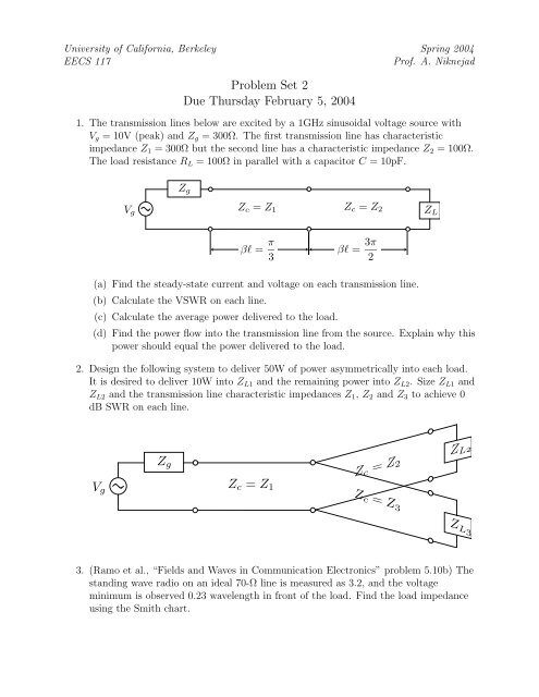 Problem Set #2 - University of California, Berkeley