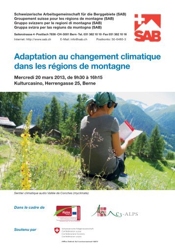 Adaptation au changement climatique dans les rÃ©gions de montagne